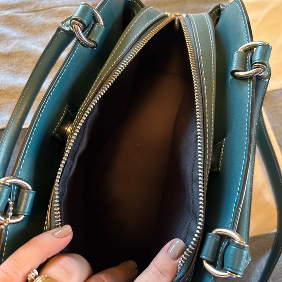 🌸 Lille Carryall With Jumbo Floral Print Deep Turquoise - Picture 12 of 12